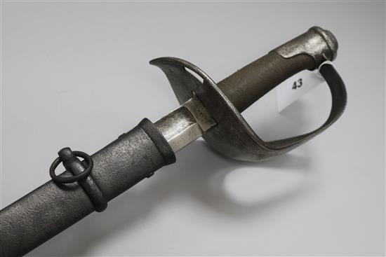 An Imperial German Army heavy cavalry officers sword, by Schnitzler & Kirschbaum